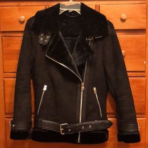 Topshop Black Moto Style jacket, Size 2